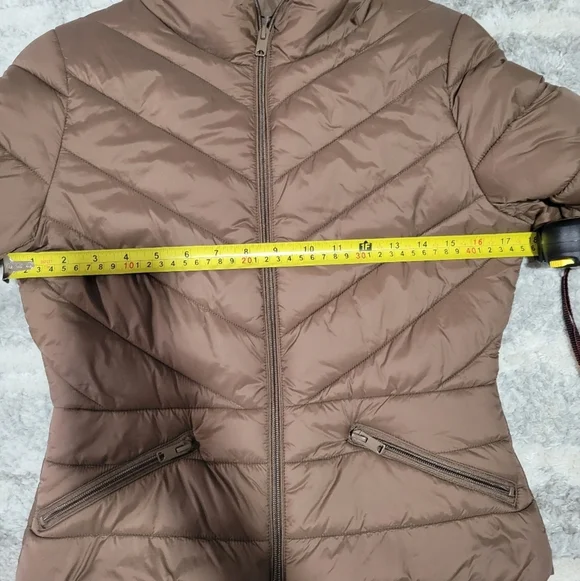 Women's Brown Quilted Jacket - Picture 7 of 10